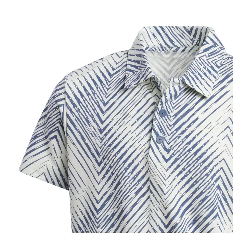 Adidas Junior Boys Scripted Polo - Image 4