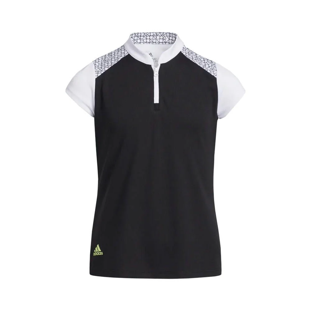 Adidas Junior Girls Colorblock Polo - Image 3
