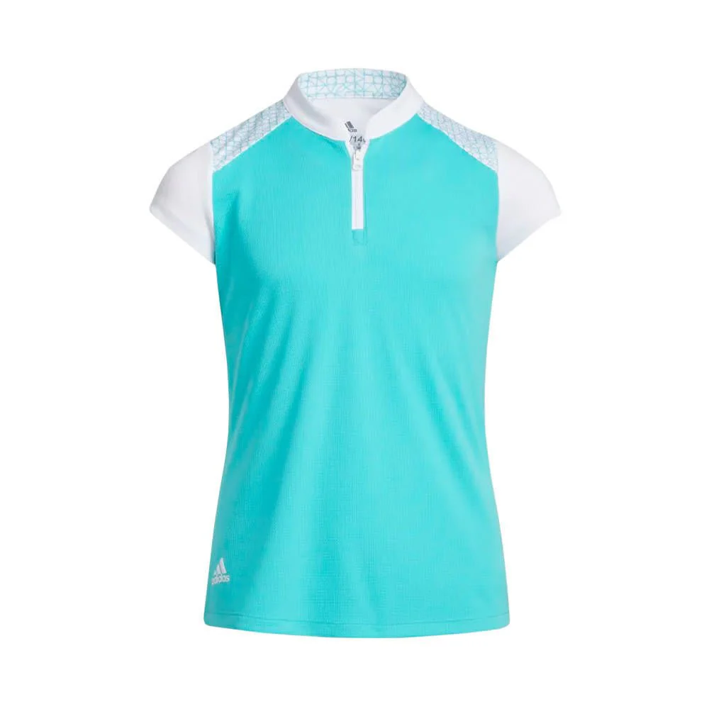 Adidas Junior Girls Colorblock Polo - Image 6