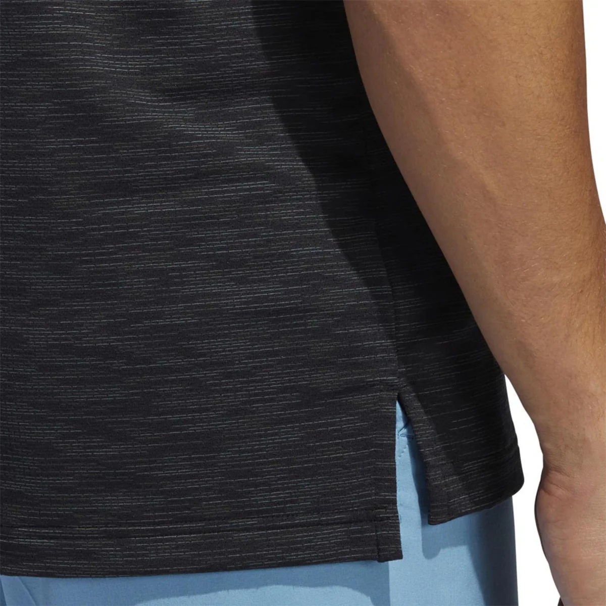 Adidas Mesh Broken Stripe Polo - Image 3