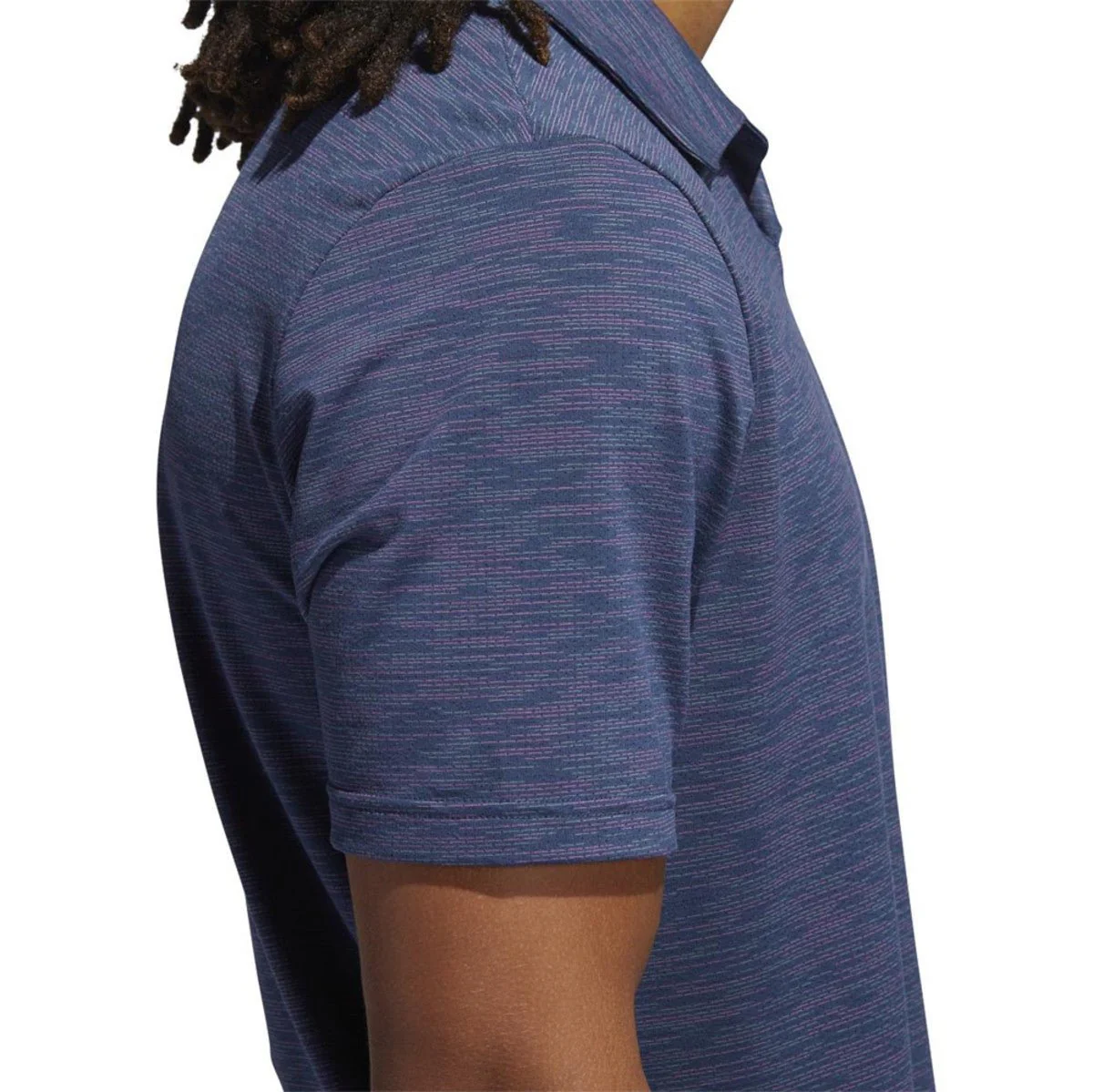 Adidas Mesh Broken Stripe Polo - Image 7