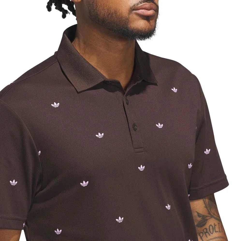 Adidas Originals Printed Trefoil Golf Polo - Image 4