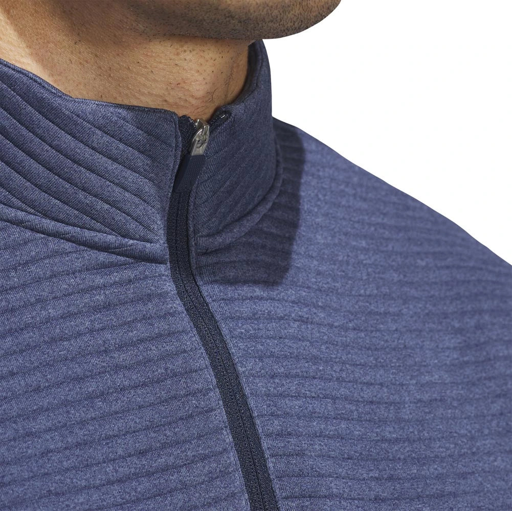 Adidas Ultimate365 DWR Textured Quarter-Zip Golf Pullover - Image 10