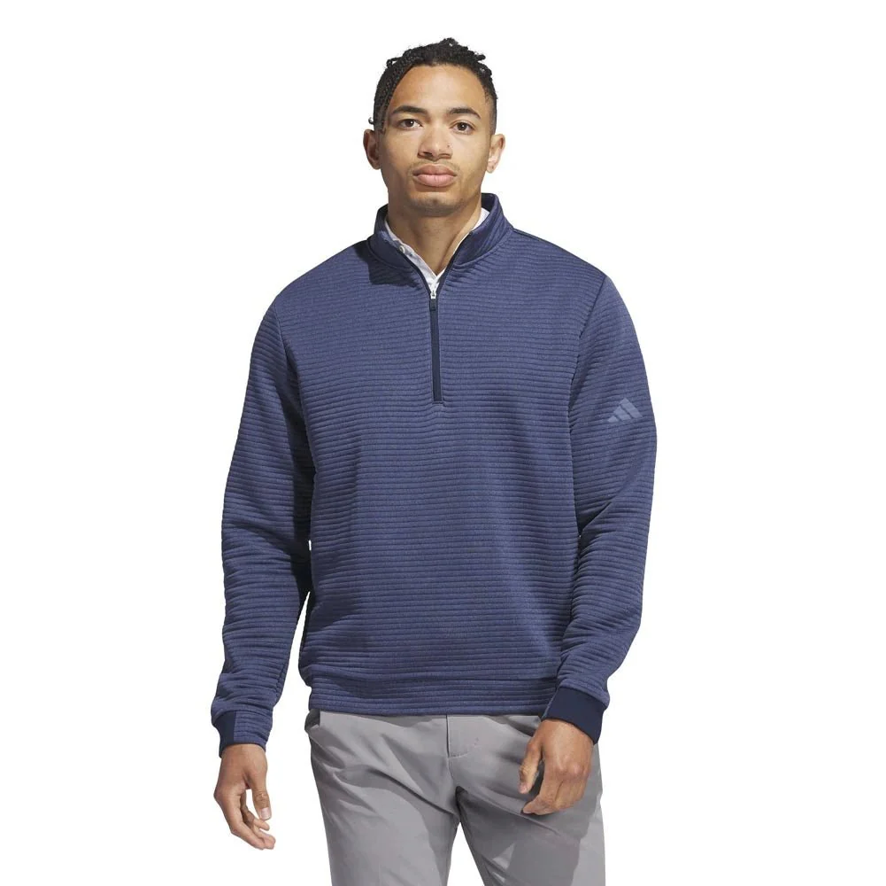 Adidas Ultimate365 DWR Textured Quarter-Zip Golf Pullover - Image 7