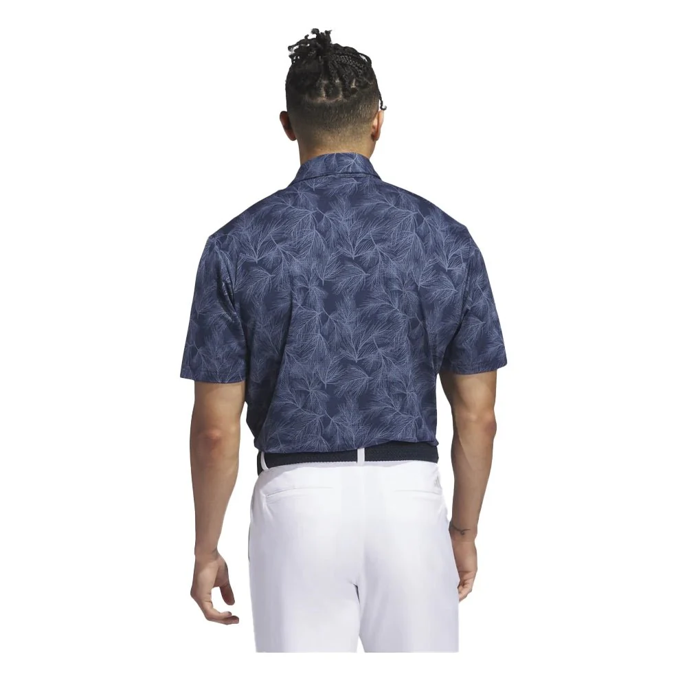 Adidas Ultimate365 Pine Print Mesh Golf Polo - Image 6
