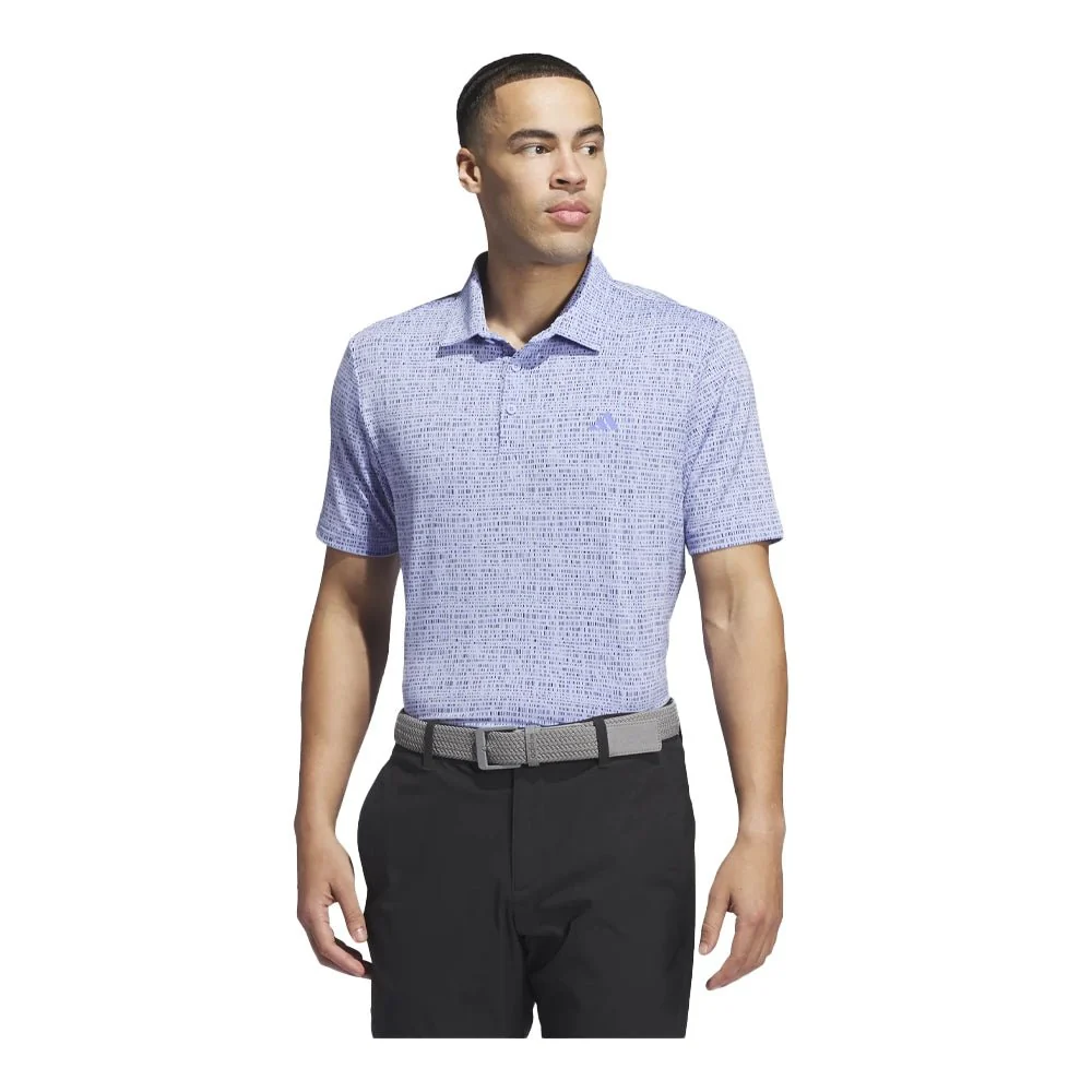 Adidas Ultimate365 Power Grid Print Golf Polo
