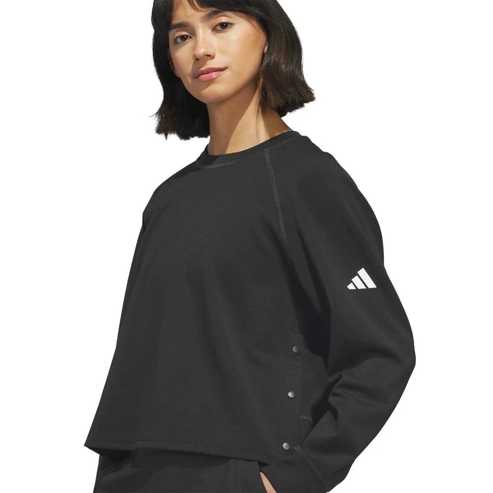Adidas Women's Beyond The Course Side-Snap Crew Golf Layer - Image 4