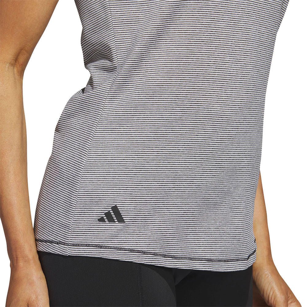 Adidas Women's Two Color Ottoman Sleeveless Polo - Image 4