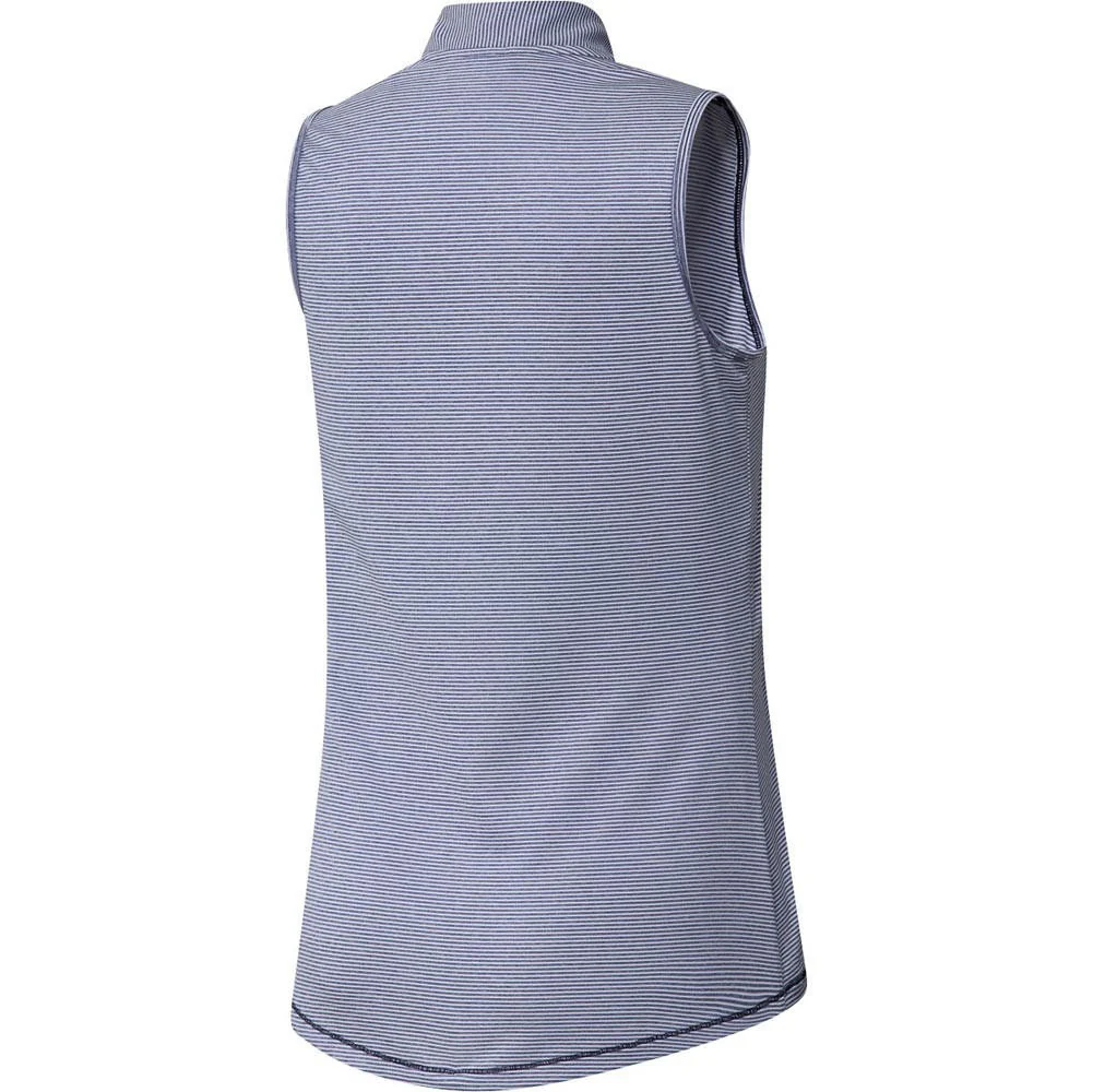 Adidas Women's Two Color Ottoman Sleeveless Polo - Image 9
