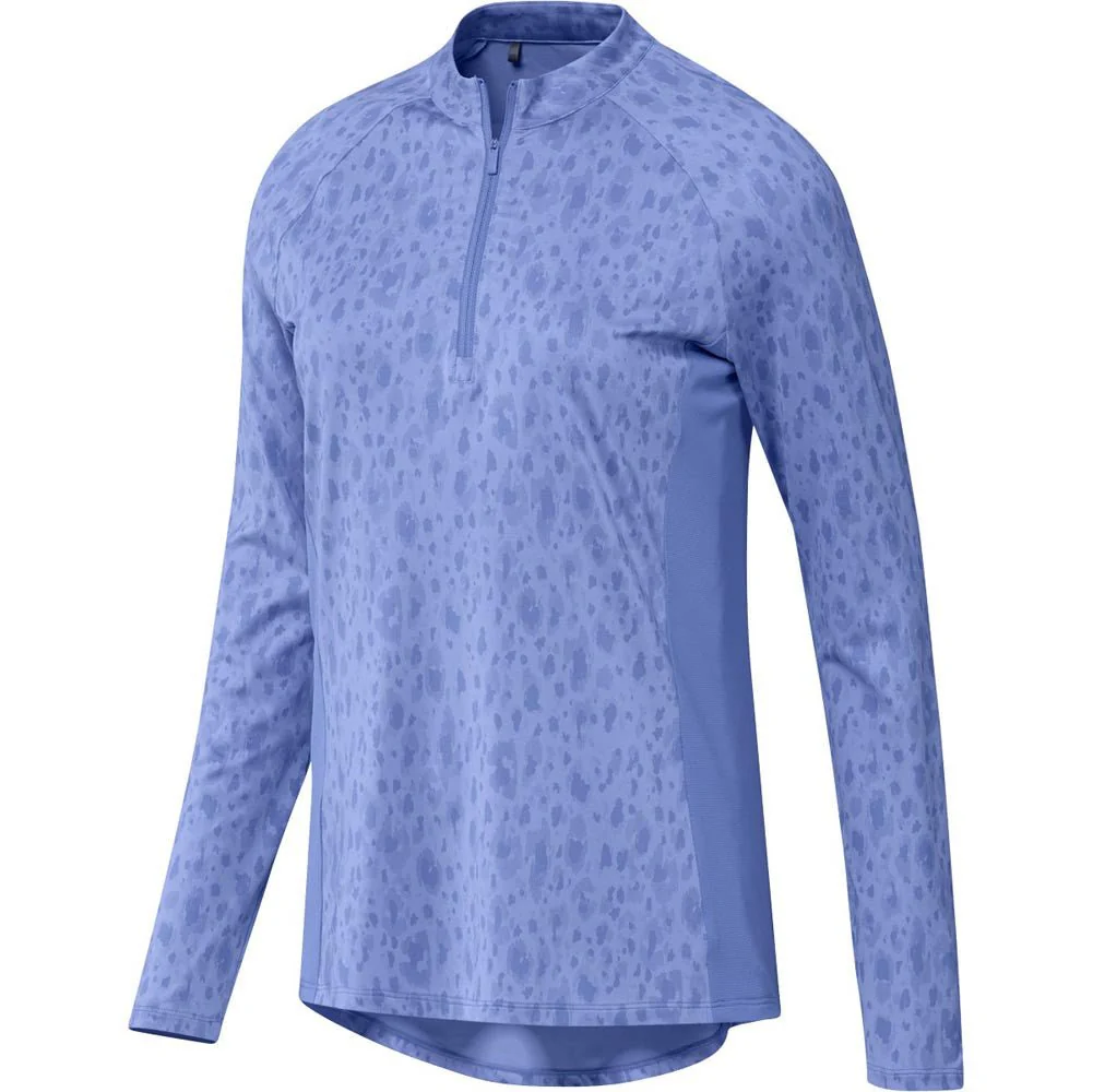 Adidas Women's Ultimate365 Golf Printed 1/4 Zip Mock - Image 3