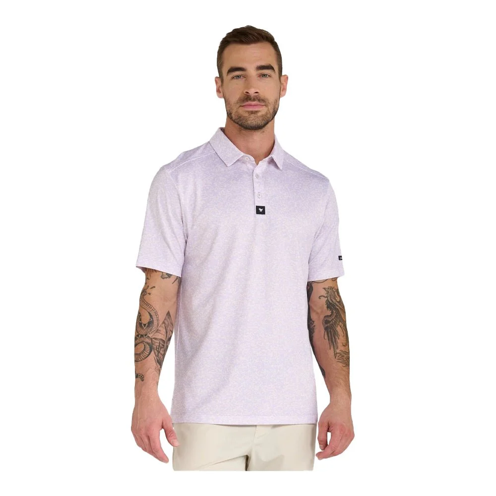 Bad Birdie Abyss Purple Pique Golf Polo - Image 2