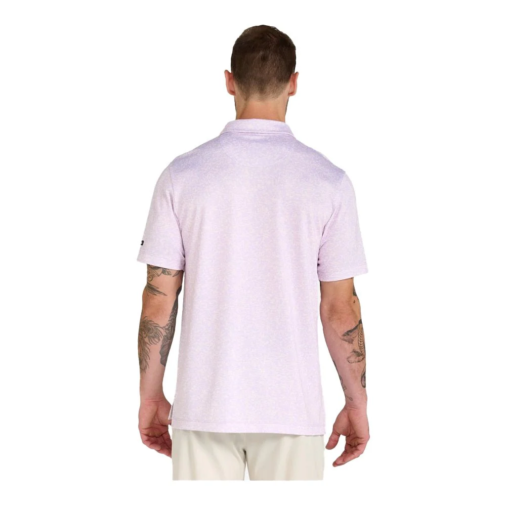 Bad Birdie Abyss Purple Pique Golf Polo - Image 3