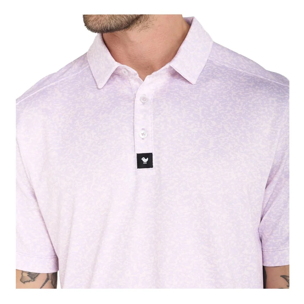 Bad Birdie Abyss Purple Pique Golf Polo - Image 4