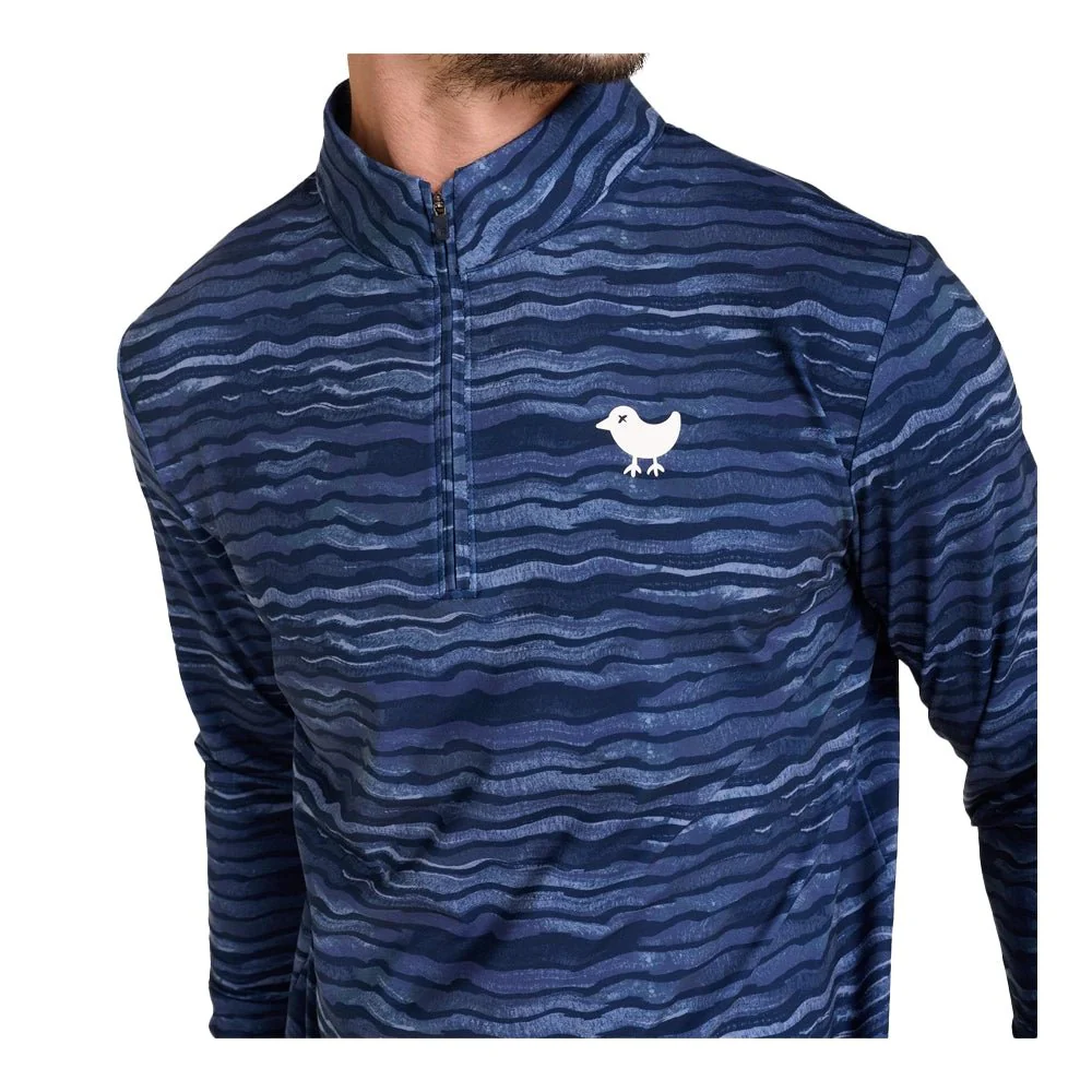 Bad Birdie Rip Drives Navy Golf Quarterzip - Image 4