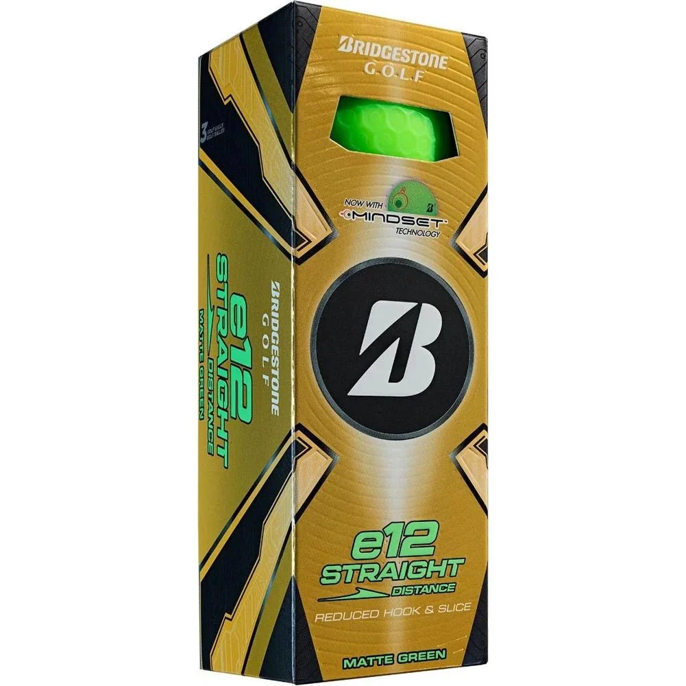 Bridgestone e12 Straight Golf Balls - Matte Green - Image 5