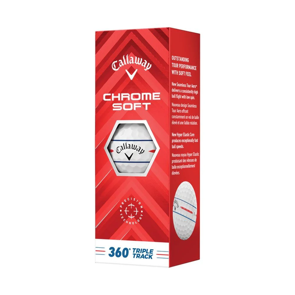 Callaway Chrome Soft 360 Triple Track 2024 Personalized Golf Balls - Image 4