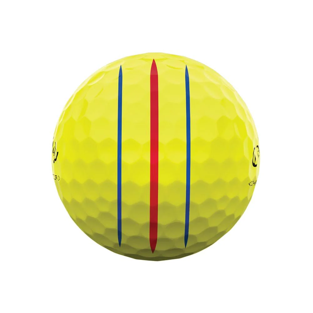 Callaway Chrome Tour Triple Track Golf Balls - Yellow - 2024 - Image 4