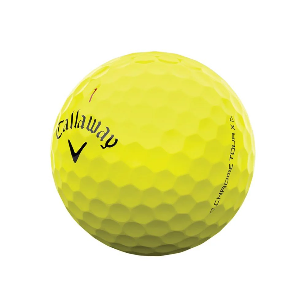 Callaway Chrome Tour X Golf Balls - Yellow -  2024 - Image 2