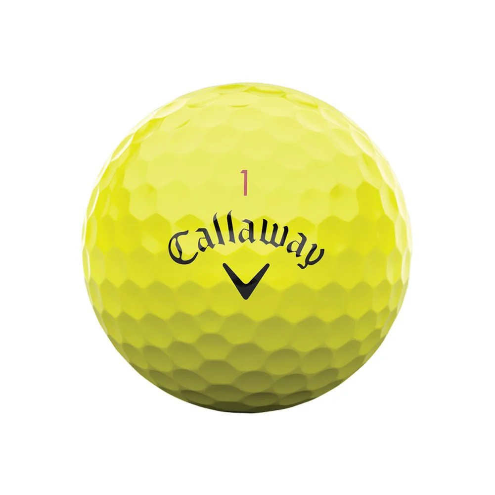 Callaway Chrome Tour X Golf Balls - Yellow -  2024 - Image 3