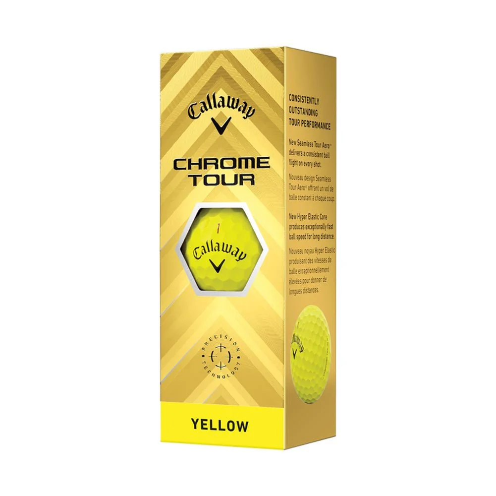 Callaway Chrome Tour Yellow 2024 Personalized Golf Balls - Image 4