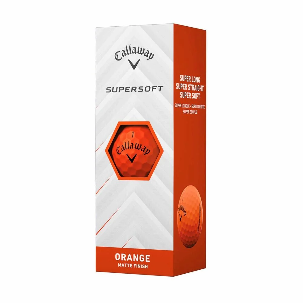 Callaway Supersoft Golf Balls - Matte Orange - Image 4