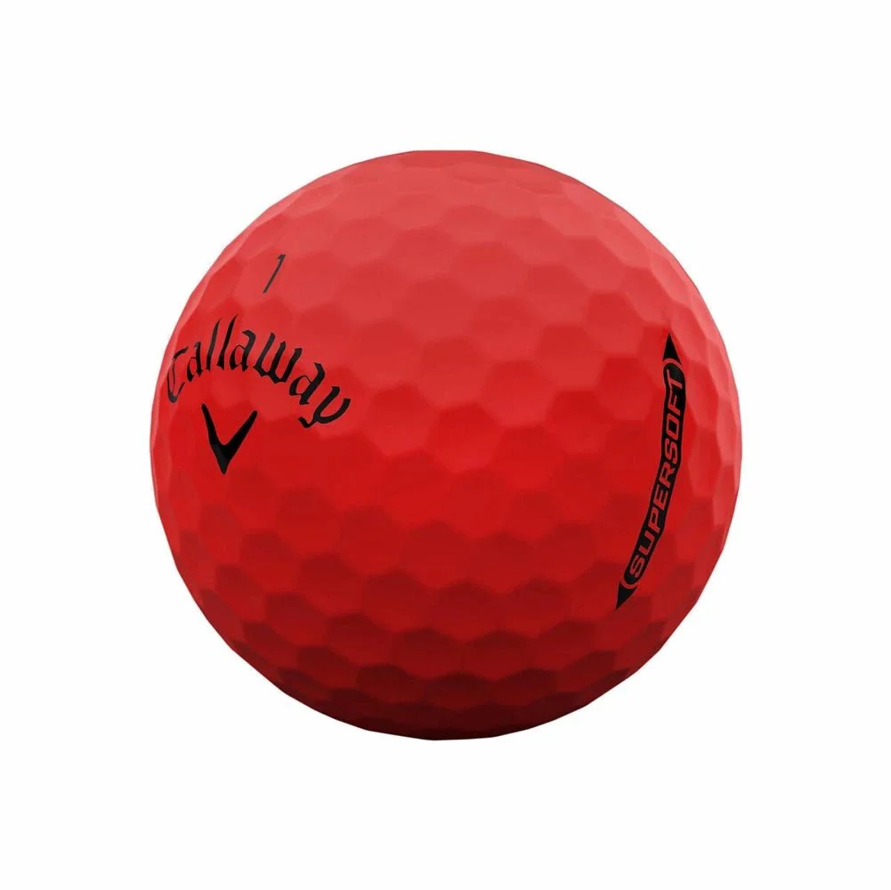 Callaway Supersoft Golf Balls - Matte Red - Image 2