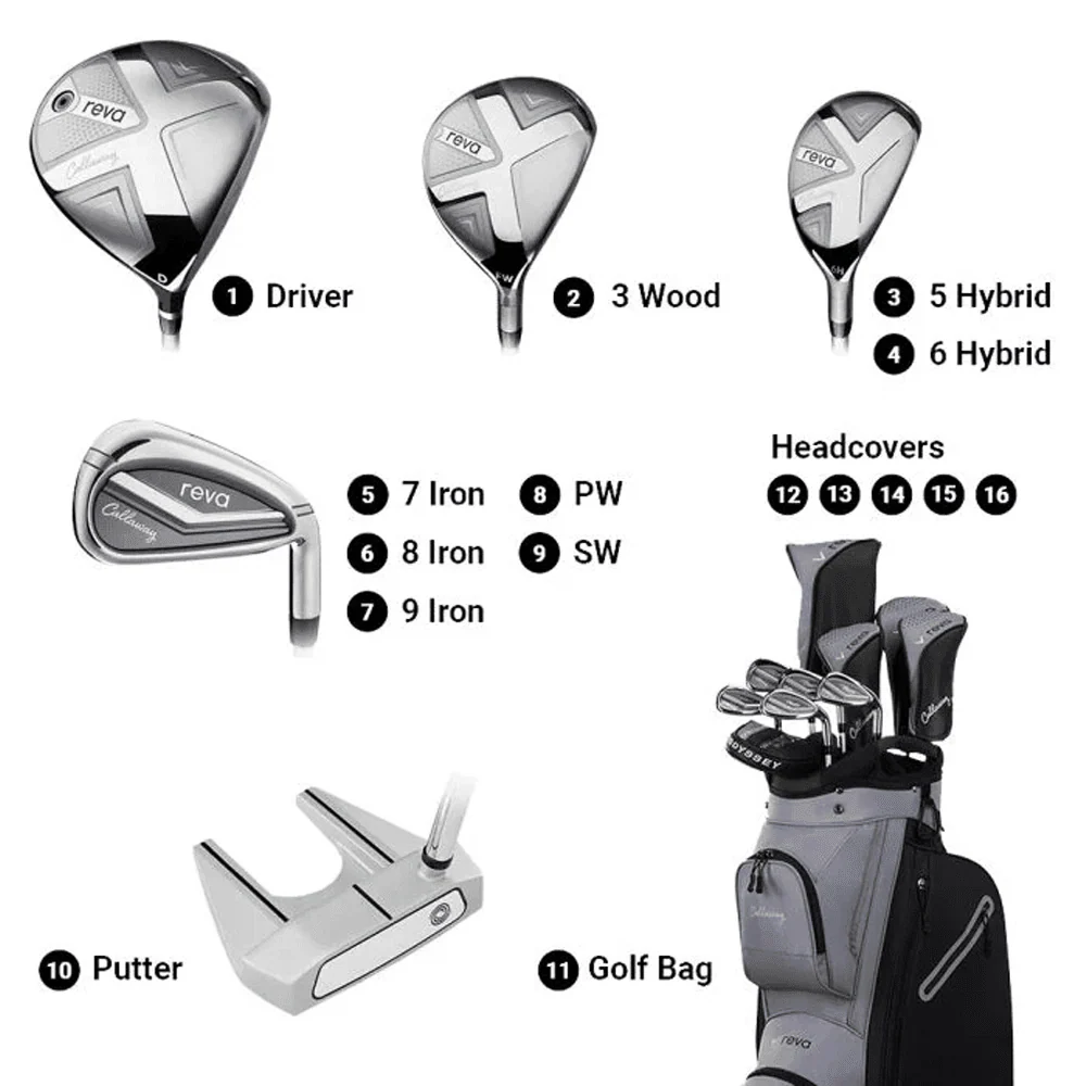 Callaway Women's REVA 26 11-Piece Cart Bag Complete Set - Image 2
