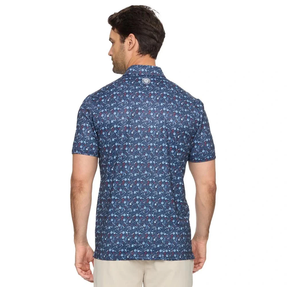 Flag & Anthem Chester Americana Summer BBQ Print Golf Polo - Image 2