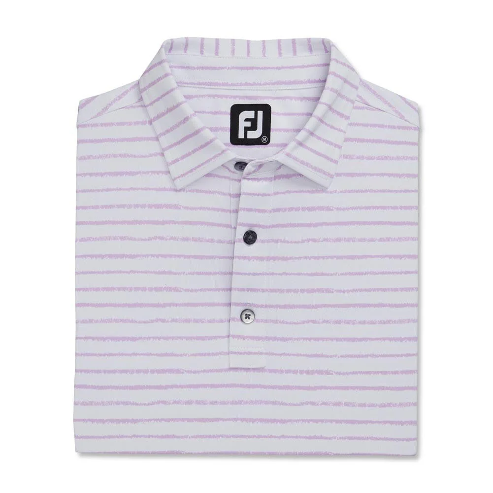 FootJoy Chalk Line Print Stretch Pique Self Collar Polo - Image 12