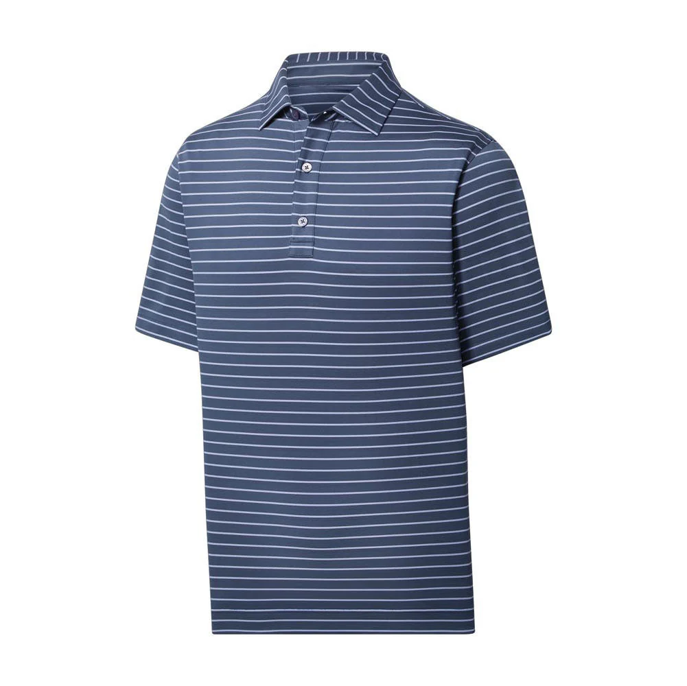 FootJoy Lisle Triple Pinstripe Self Collar Polo - Image 5