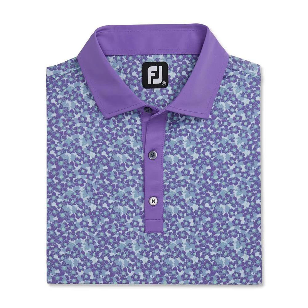 FootJoy Primrose Lisle Spread Collar Golf Polo - Previous Season Style - Image 4