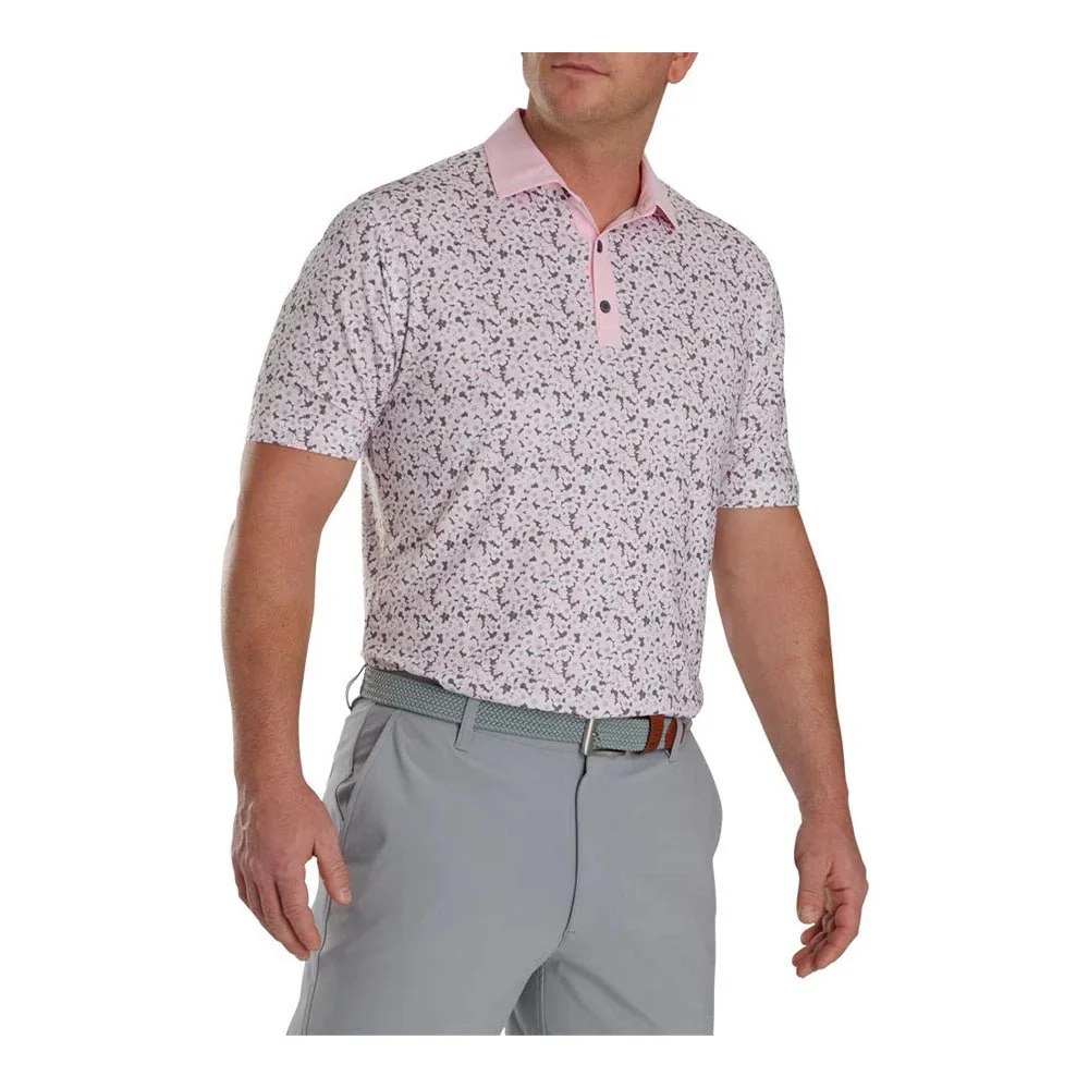 FootJoy Primrose Lisle Spread Collar Golf Polo - Previous Season Style - Image 5