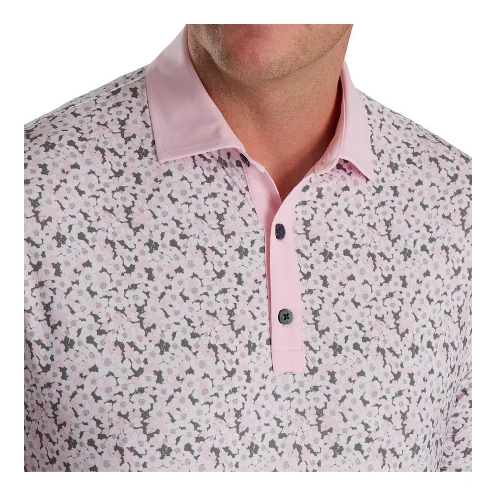 FootJoy Primrose Lisle Spread Collar Golf Polo - Previous Season Style - Image 7