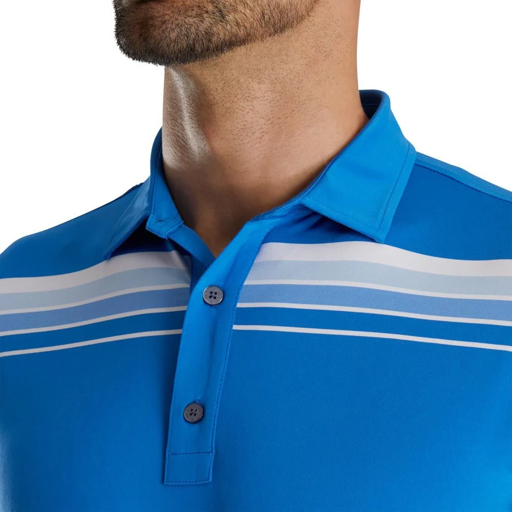 FootJoy Shadow Chestband Lisle Self Collar Polo - Athletic Fit - Image 11