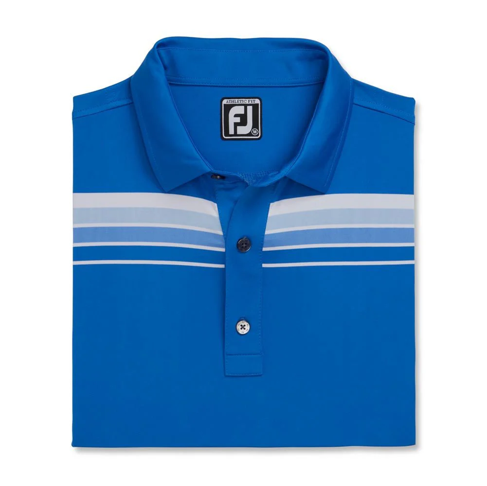 FootJoy Shadow Chestband Lisle Self Collar Polo - Athletic Fit - Image 12
