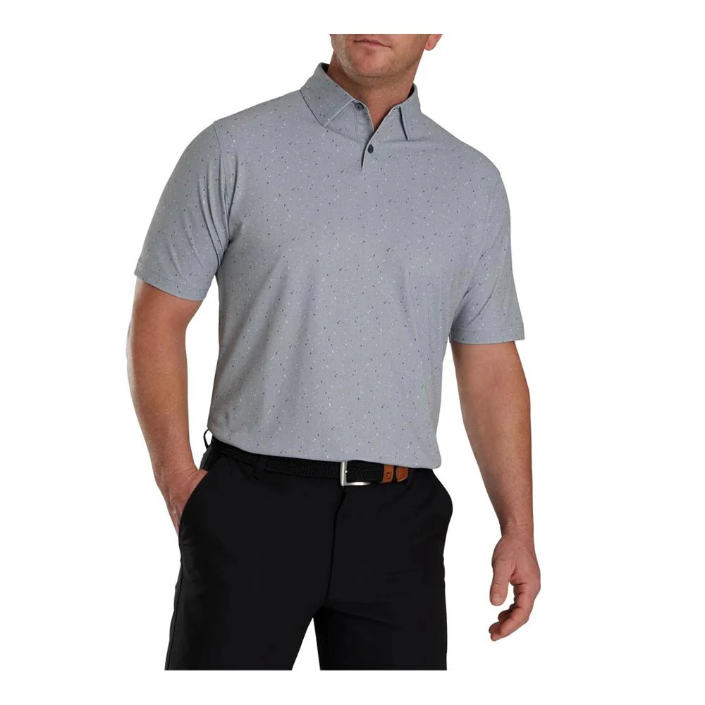 FootJoy Tweed Texture Stretch Pique Self Collar Golf Polo - Previous Season Style