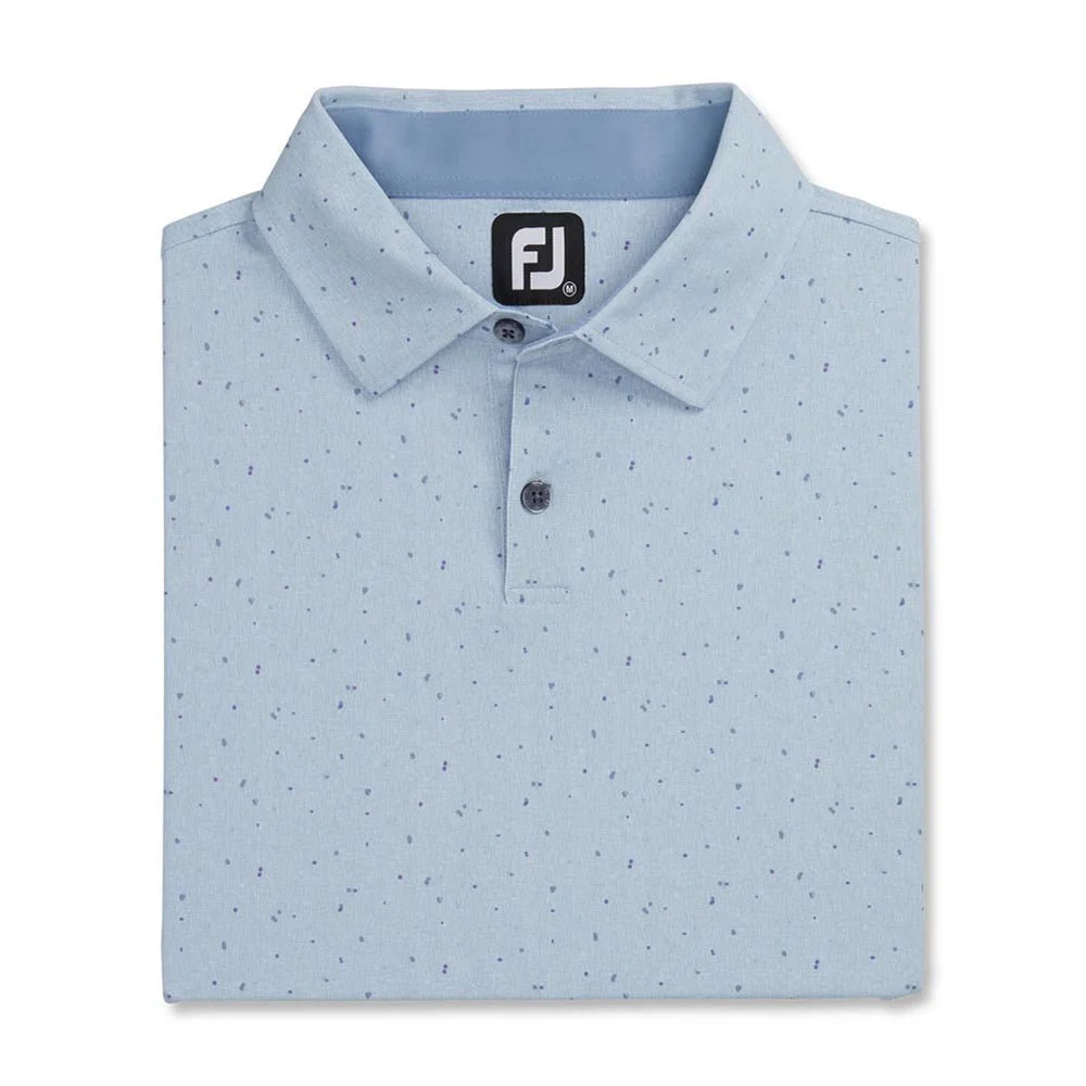 FootJoy Tweed Texture Stretch Pique Self Collar Golf Polo - Previous Season Style - Image 8