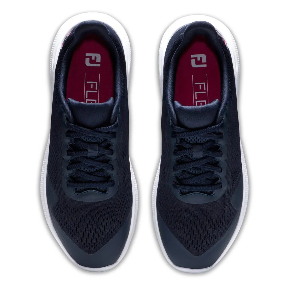 FootJoy Women's FJ Flex Golf Shoes ( Color: Navy White Pink) - Image 3