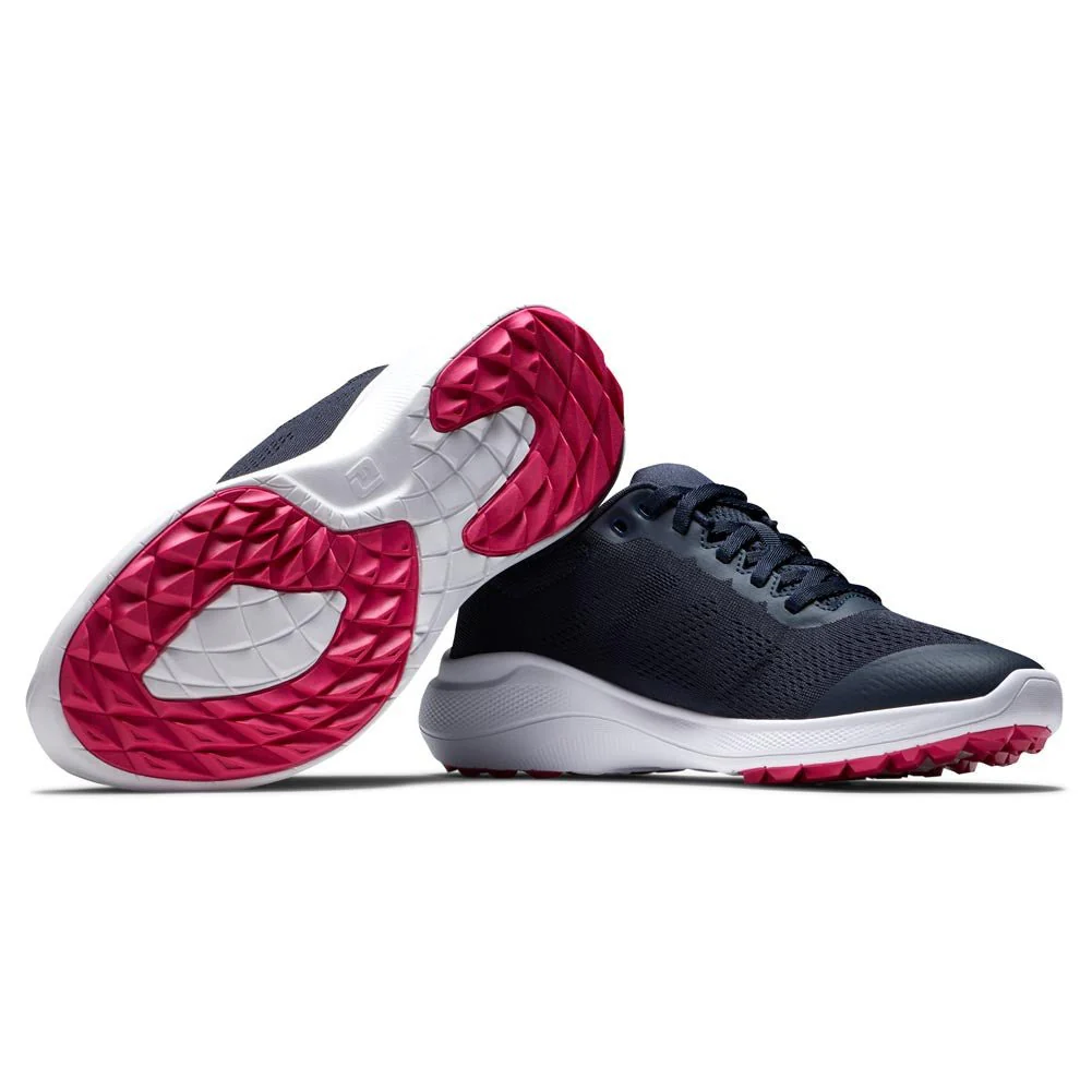 FootJoy Women's FJ Flex Golf Shoes ( Color: Navy White Pink) - Image 6