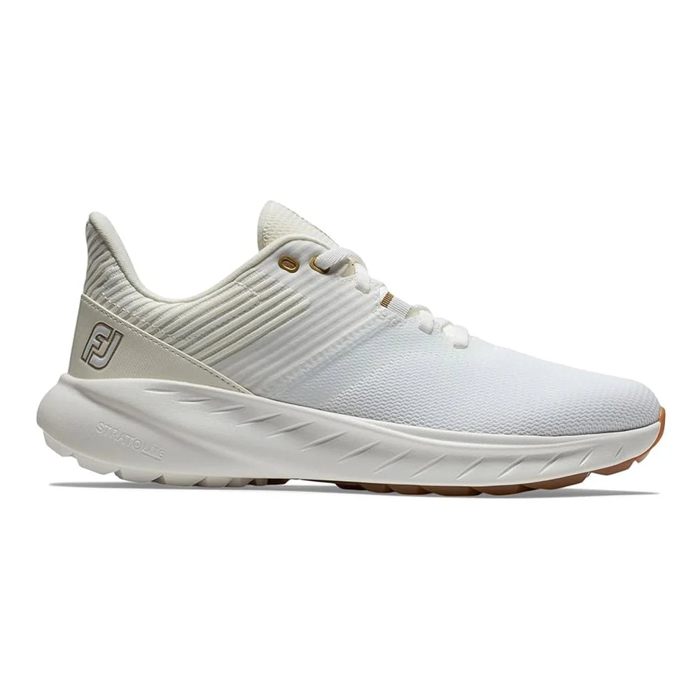 FootJoy Women's FJ Flex Golf Shoes ( Color: White Beige)