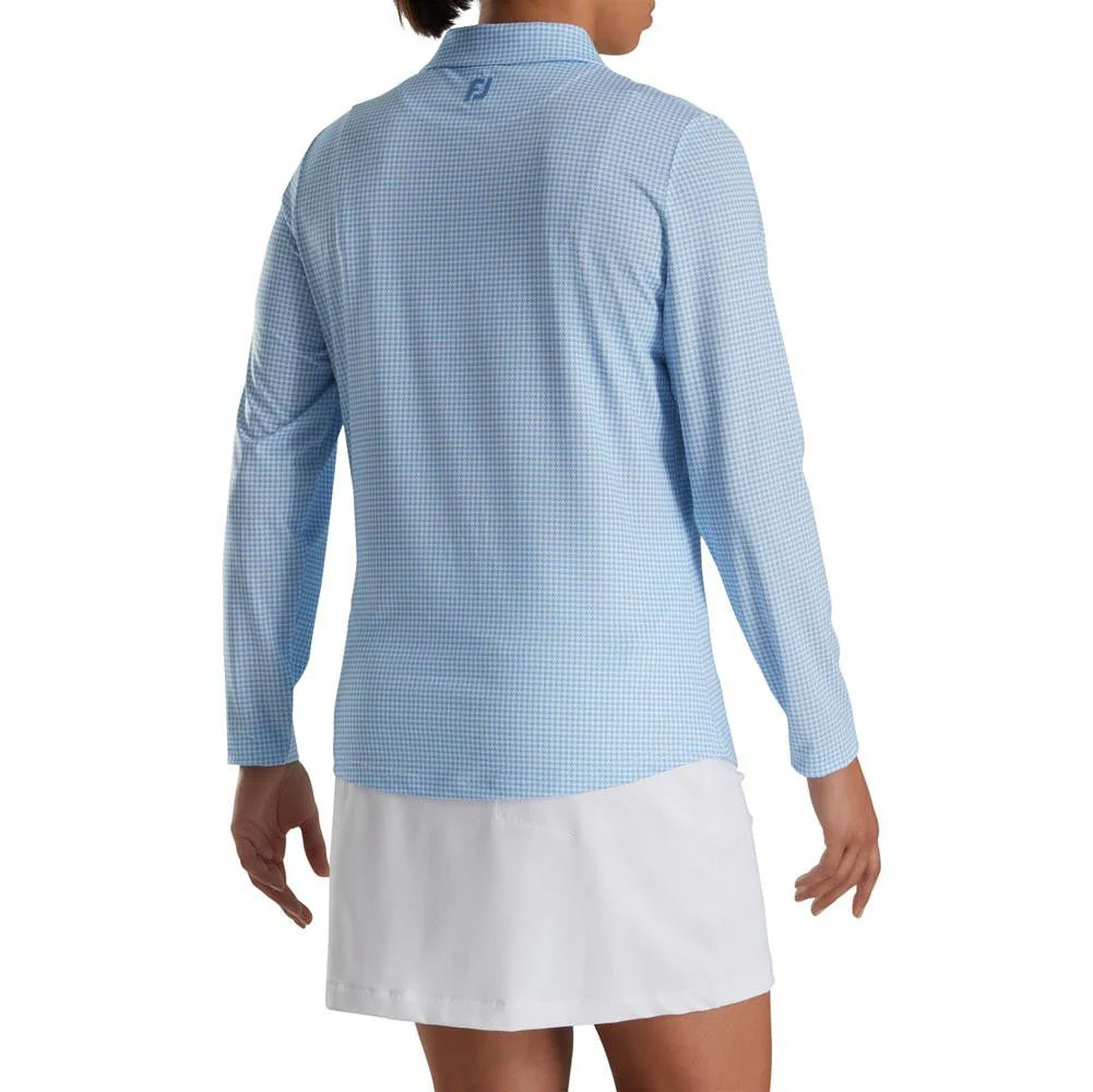 FootJoy Women's Houndstooth Print Sun Protection Shirt - Image 2