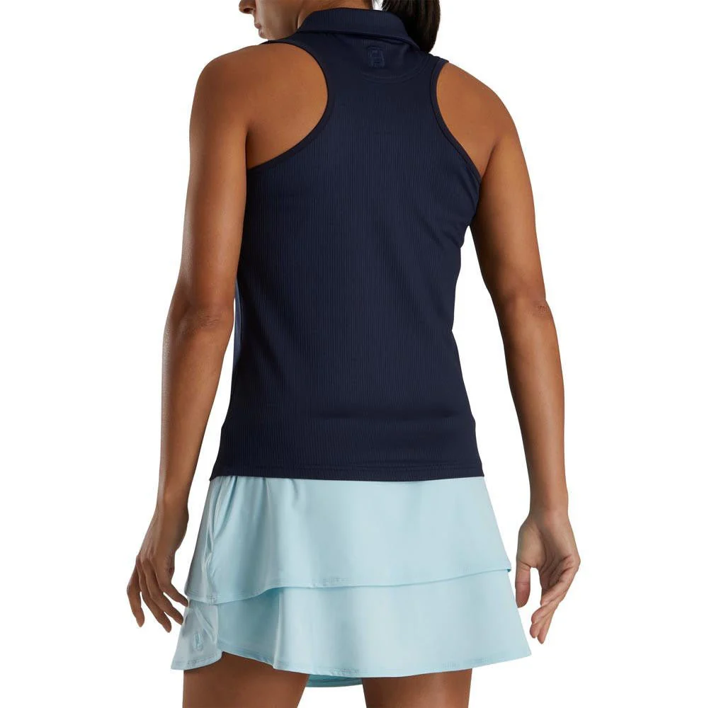 FootJoy Women's Ribbed Sleeveless Polo - Image 3