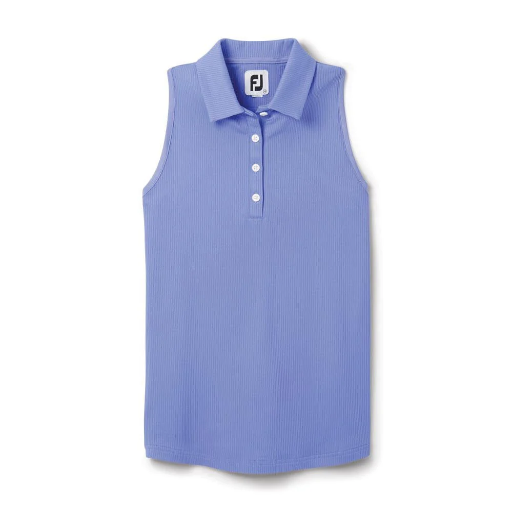 FootJoy Women's Ribbed Sleeveless Polo - Image 7