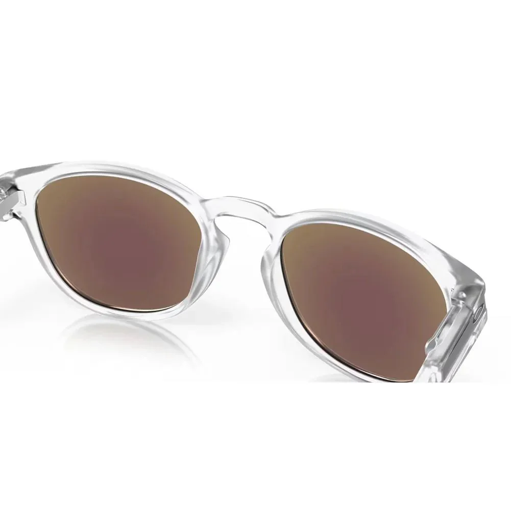 Oakley Latch Sunglasses - Matte Clear/Prizm Sapphire Polarized - Image 7