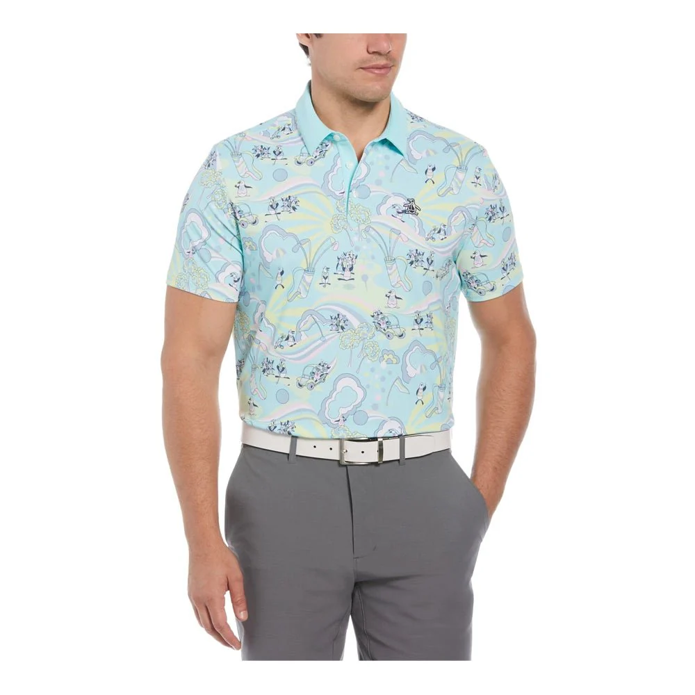 Original Penguin 60's Heritage Print Golf Polo