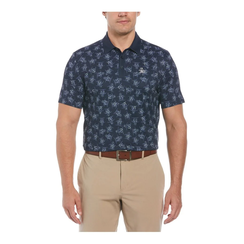 Original Penguin All-Over 60's Floral Pete Print Golf Polo
