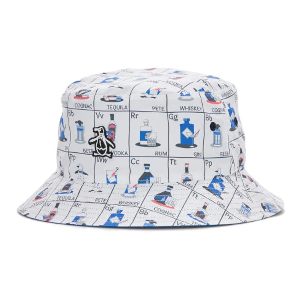 Original Penguin Pete's Flash Cards Reversible Golf Bucket Hat