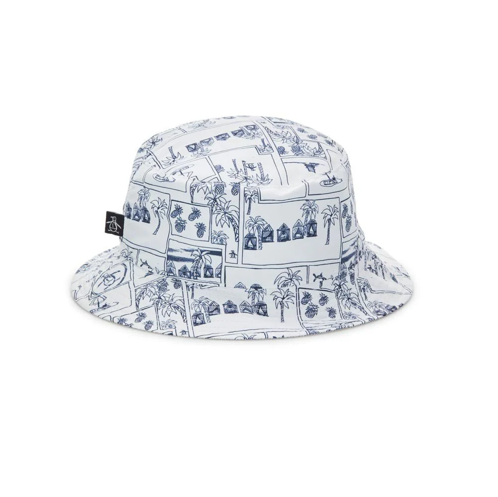 Original Penguin Vacation Reversible Golf Bucket Hat - Image 3