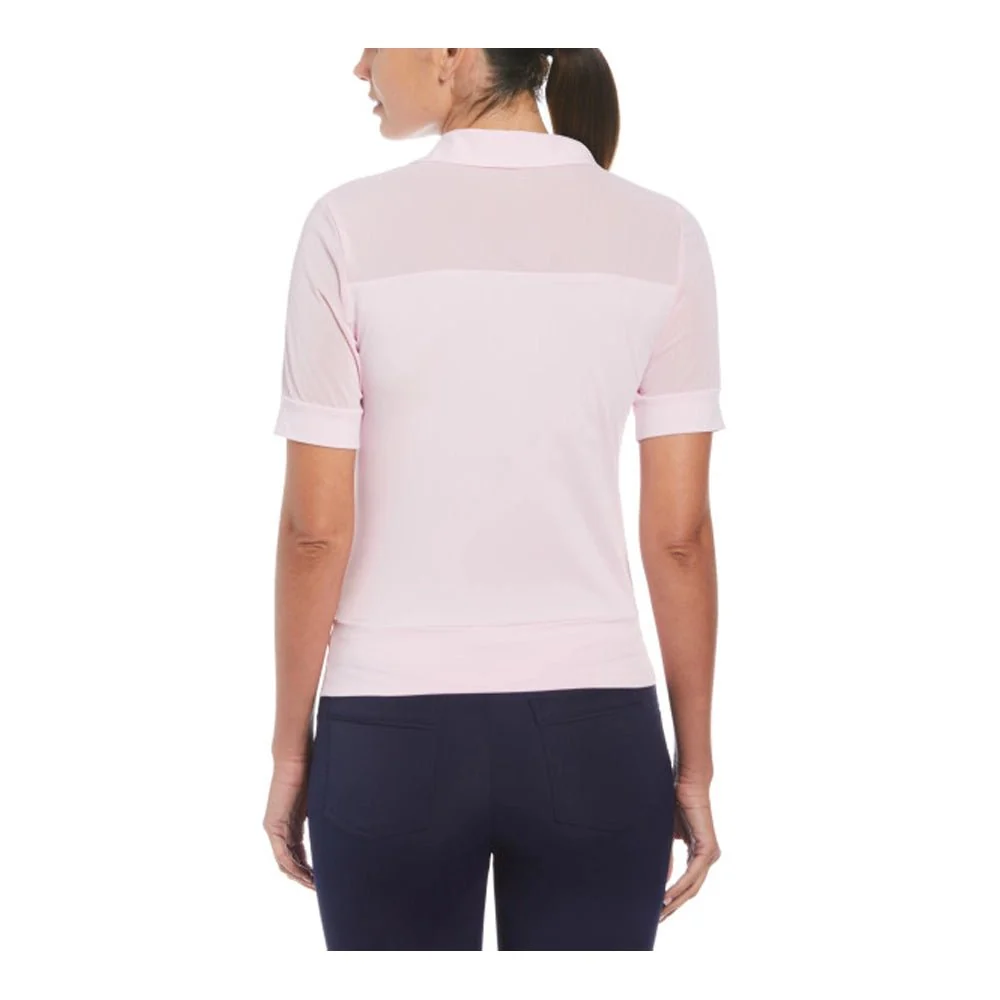 Original Penguin Women's 1/2 Sleeve Mesh Blocked Golf Polo - Image 4