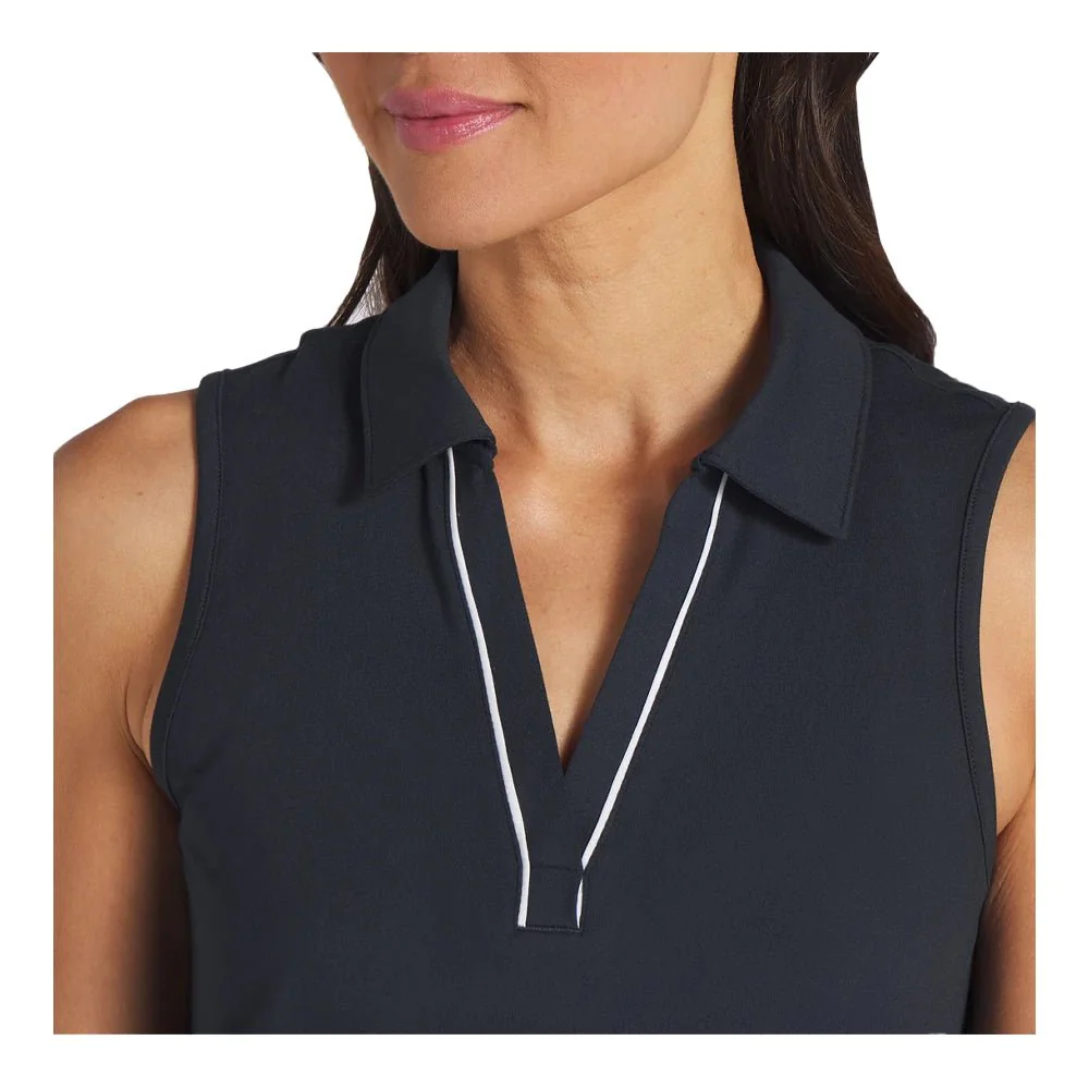 Puma Women's Cloudspun Piped Sleeveless Polo - Image 3